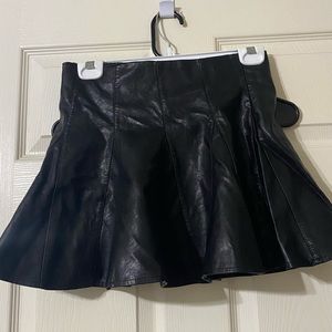 Leather cheer skirt